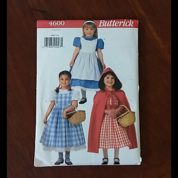 Pair of Butterick Girl's Costume Patterns - Picture 3 of 5